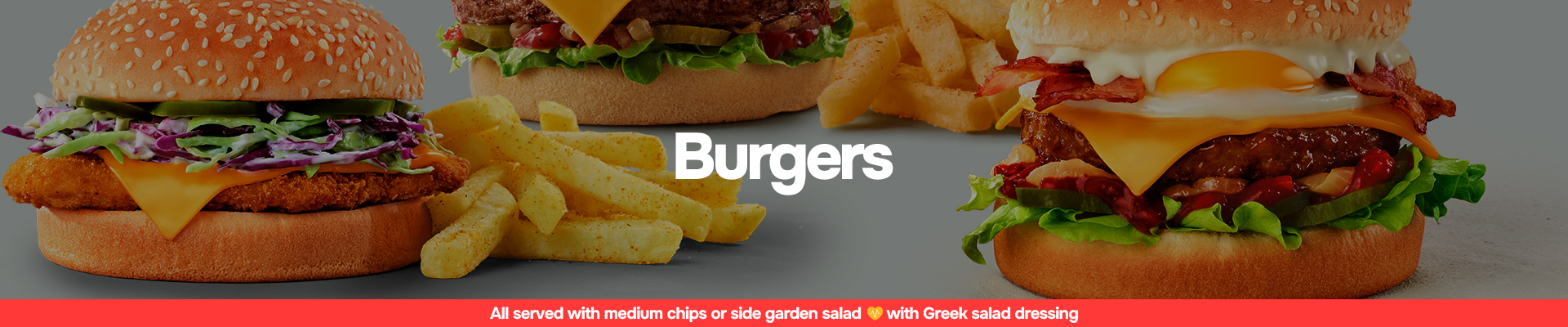 Classic Burgers Header Image